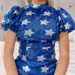 Stargirl Sequin Dress | Blue -Cheap Modaexis Store IMG 0666