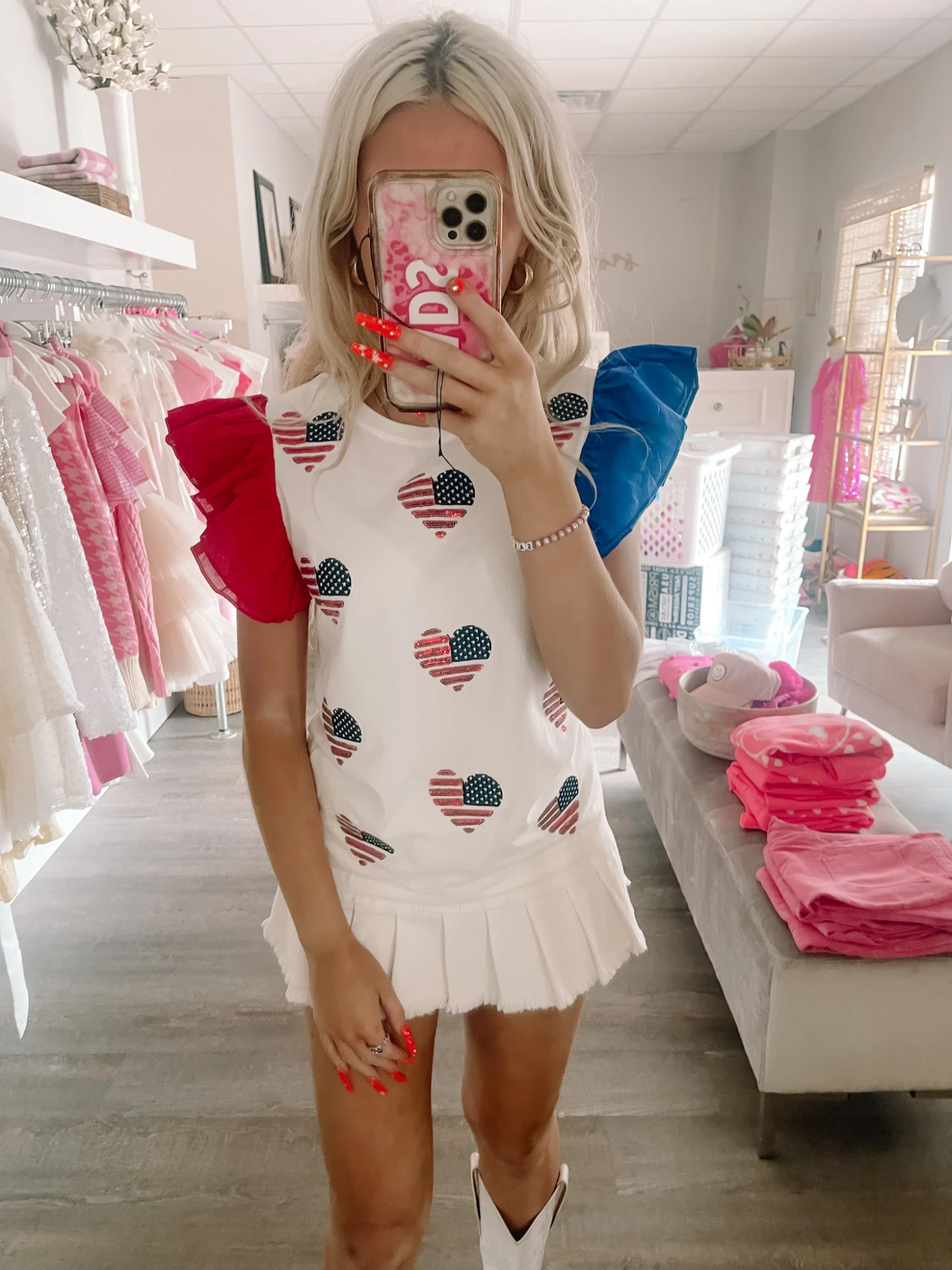 National Anthem Ruffle Top 4 National Anthem Ruffle Top - Image 2