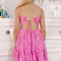 Perfect In Pink Tie Back Dress -Cheap Modaexis Store IMG 0889
