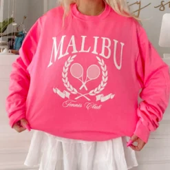Pink Malibu Club Crewneck