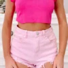 In A Heartbeat Shorts | Pink
