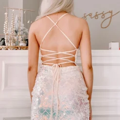 Dazzling Dreams Dress | Holographic -Cheap Modaexis Store IMG 1381 scaled