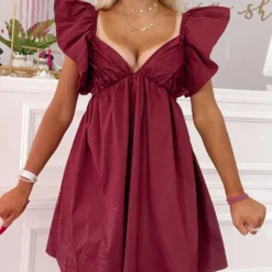 Cabo Cutie Dress | Garnet