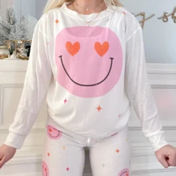 Hearts And Charms PJ Set | White