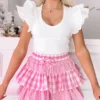 Flirtatious Gingham Skirt | Pink -Cheap Modaexis Store IMG 2730
