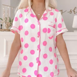 Smiley Dreams Short Set | Pink