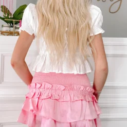 Runway Ruffles Skirt | White -Cheap Modaexis Store IMG 3272