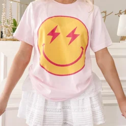 Striking Smiles Tee | Pink -Cheap Modaexis Store IMG 4633 scaled
