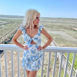 Loves Me Not Dress | Blue