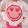 Be Mine Heart Smiley Crewneck -Cheap Modaexis Store IMG 6014 scaled
