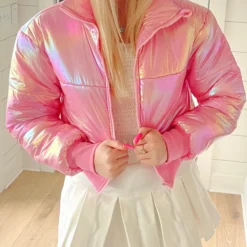 Miss Metallic Jacket | Pink -Cheap Modaexis Store IMG 6386