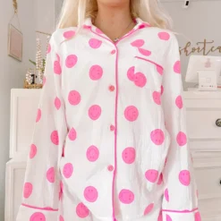 Smiley Dreams PJ Set | Pink -Cheap Modaexis Store IMG 6637 scaled