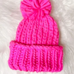 Electric Pink Beanie