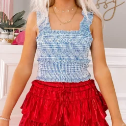 For Shore Seersucker Top