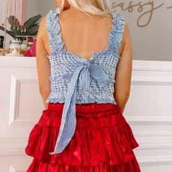 For Shore Seersucker Top -Cheap Modaexis Store IMG 92072