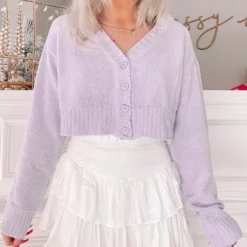 London Lilac Cardigan