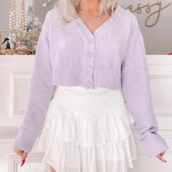 London Lilac Cardigan -Cheap Modaexis Store IMG 98732 scaled