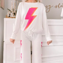 Strike All Night PJ Set | White -Cheap Modaexis Store IMG 98762 scaled