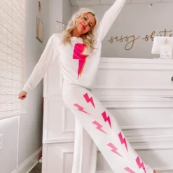 Strike All Night PJ Set | White -Cheap Modaexis Store IMG 98912 scaled