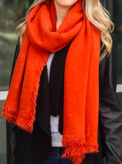 Persimmon Perfection Scarf 3 Persimmon Perfection Scarf