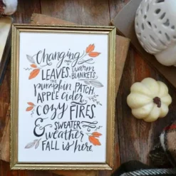 Changing Leaves Fall Print