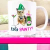 Holiday Pawty Mug -Cheap Modaexis Store let s pawty mug