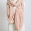Pom Pom Scarf -Cheap Modaexis Store pink pom pom scarf