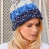 Pom Pom Beanie | Blue -Cheap Modaexis Store pom pom beanie blue